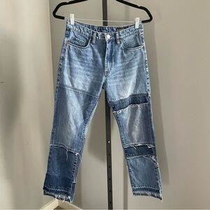 Blank NYC Patchwork Mismatched Jeans Size 27